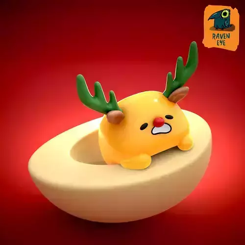Gudetama Christmas Special Free 3D print model