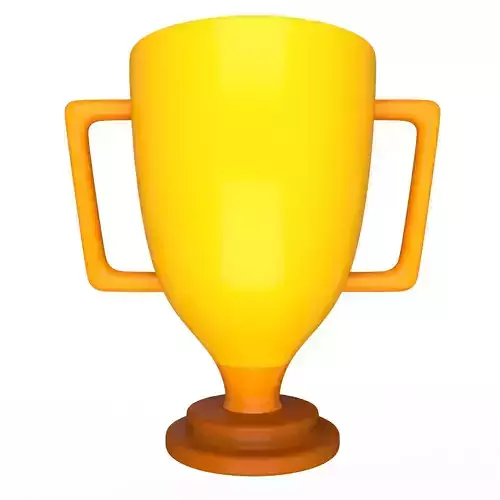 Trophy Emoji Low-poly 3D model