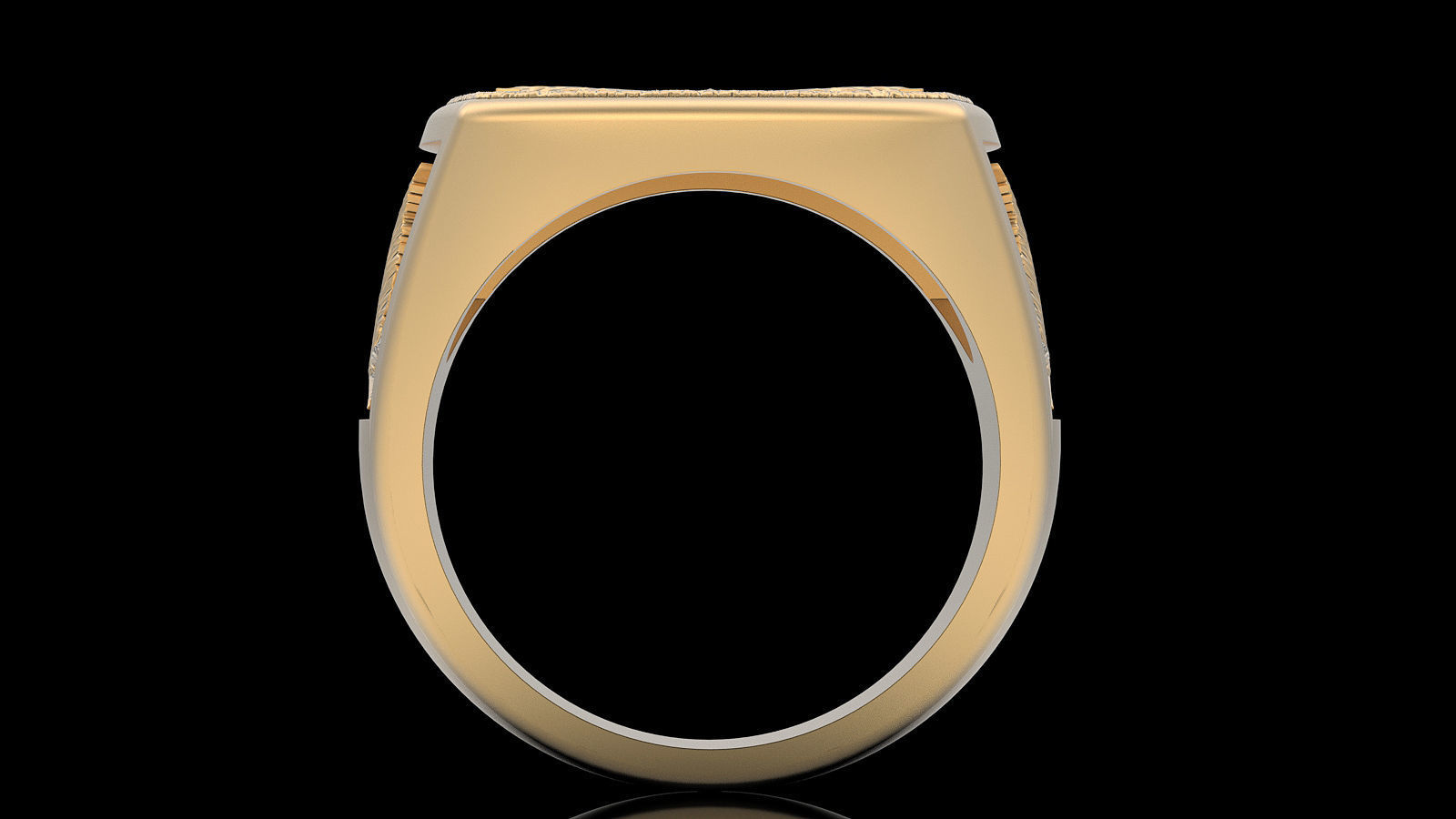 Marijuana ring silver gold printable jewelry 3D model 3D print model_5