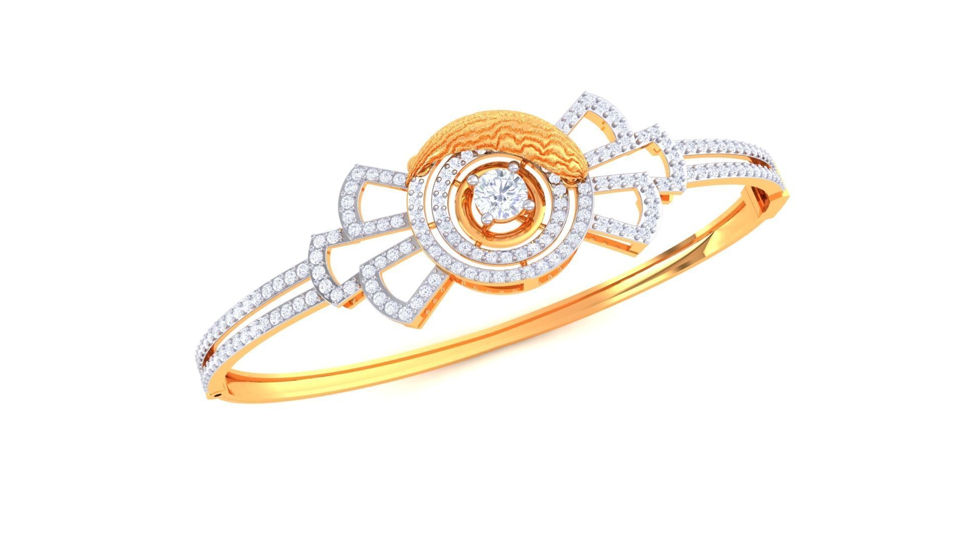 Women Bangle 3dm STL OBJ FBX Renders details 3D print model_2