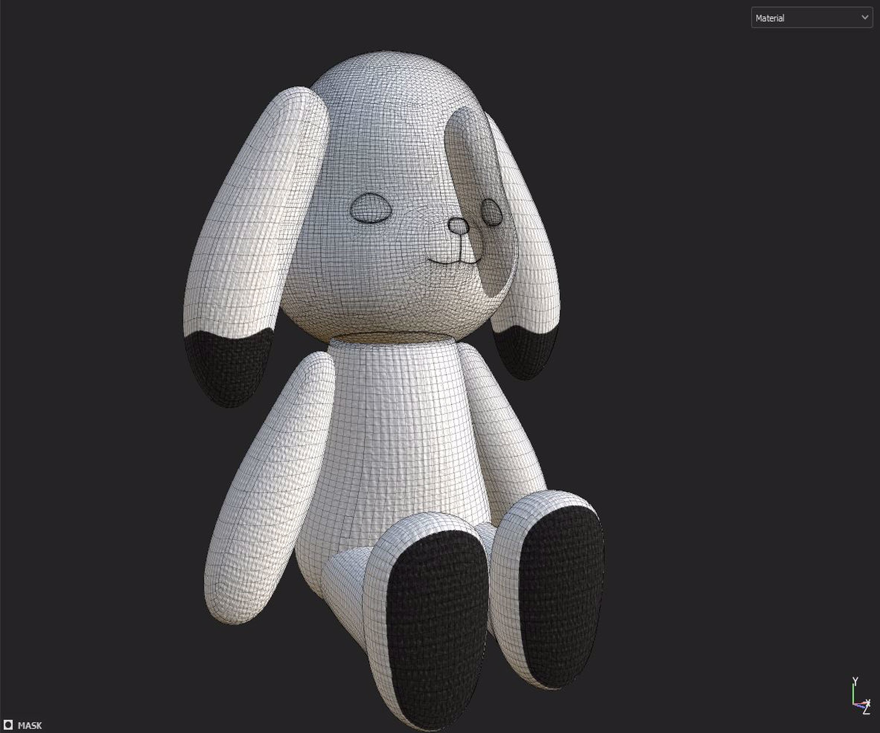 Teddy bear 3D model_5