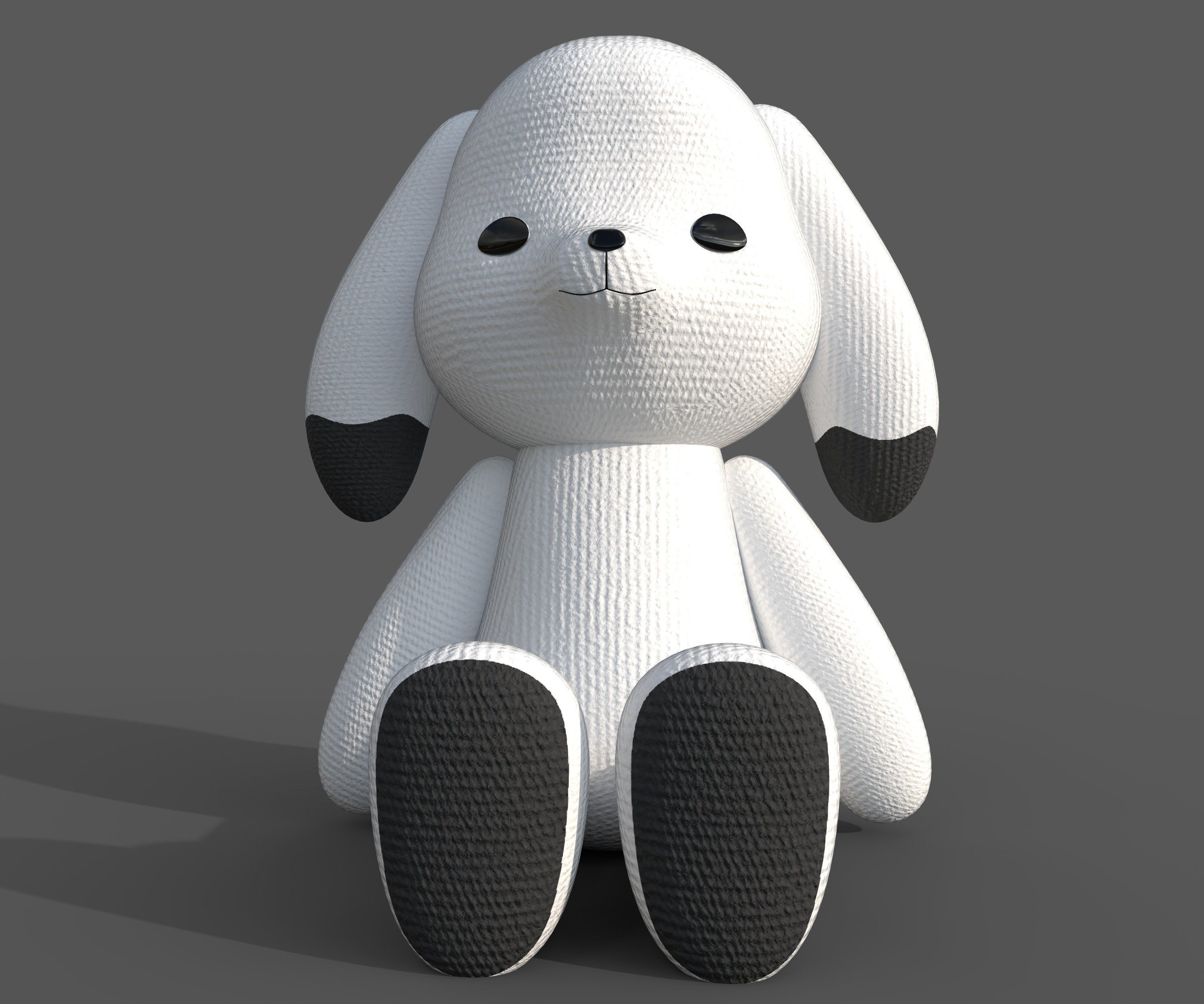 Teddy bear 3D model_4
