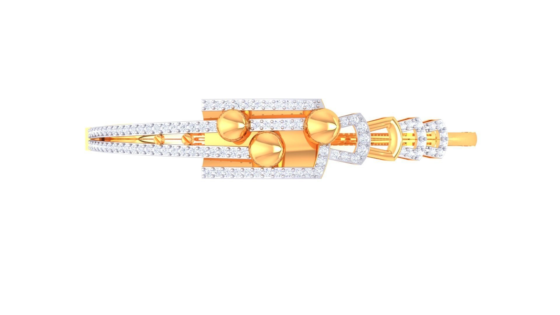 Women Bangle 3dm STL OBJ FBX Renders details 3D print model_3