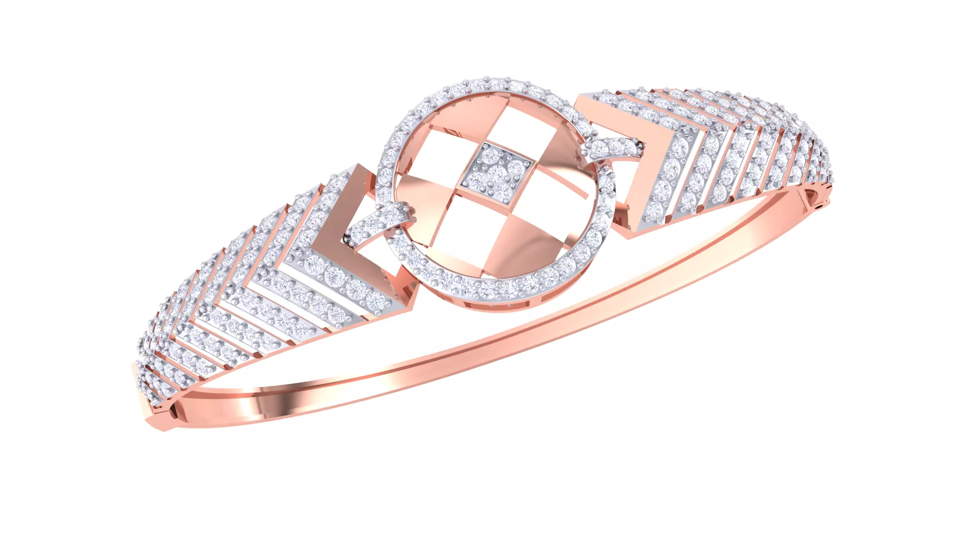 Women Bangle 3dm STL OBJ FBX Renders details 3D print model_0