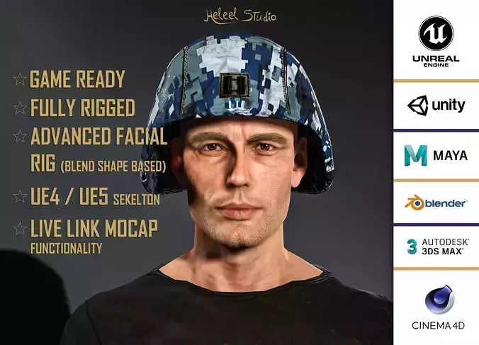 High Quality Realistic Soldier Navy 05