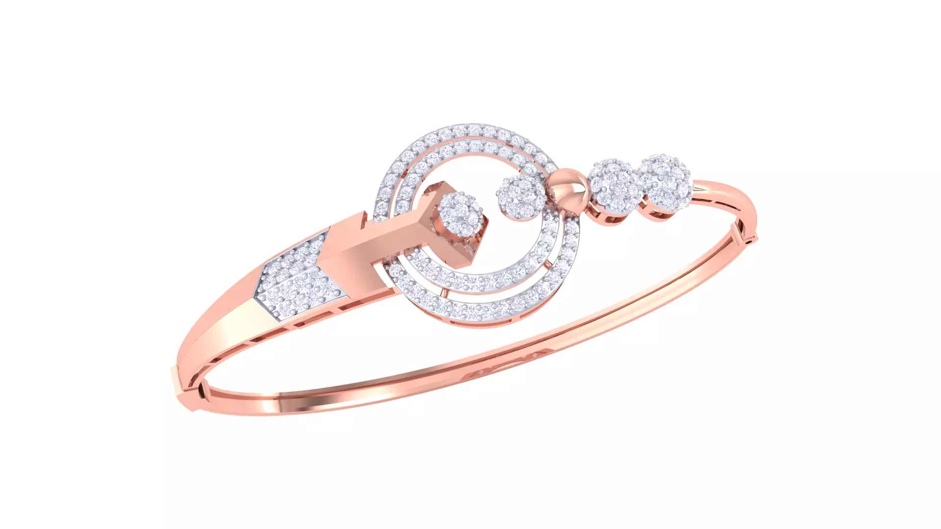 Women Bangle 3dm STL OBJ FBX Renders details 3D print model_0