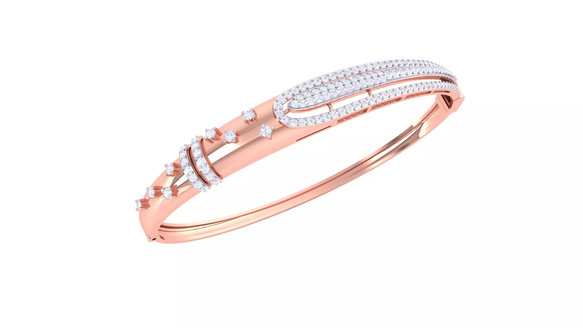 Women Bangle 3dm STL OBJ FBX Renders details 3D print model_0