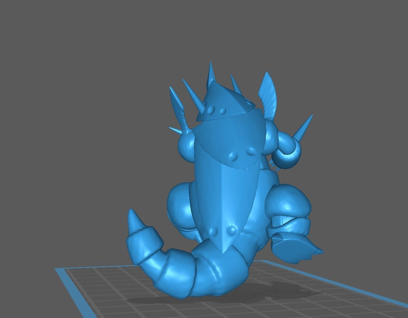 Mega Aggron pokemon 3D print model 3D print model_11