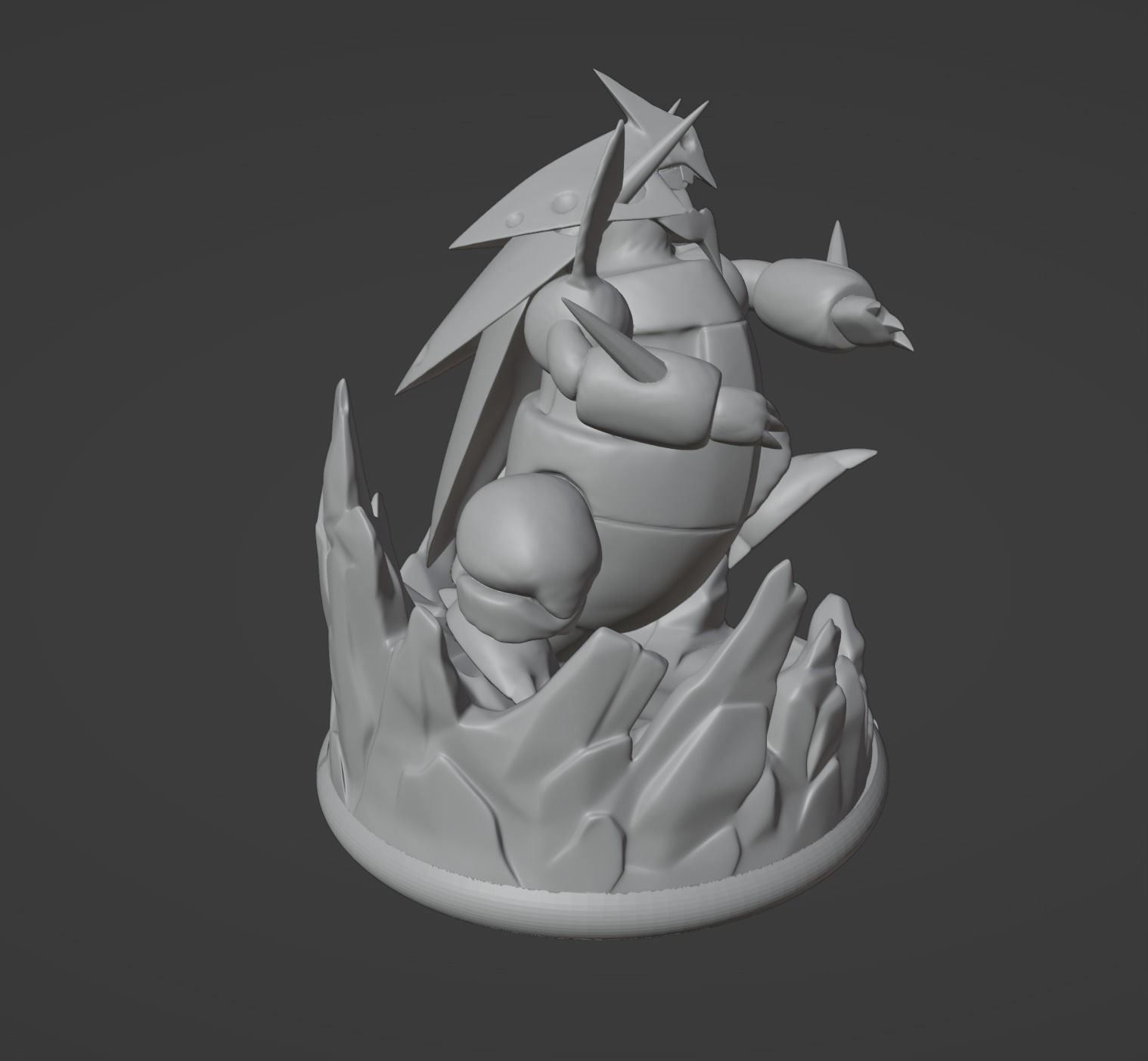 Mega Aggron pokemon 3D print model 3D print model_7