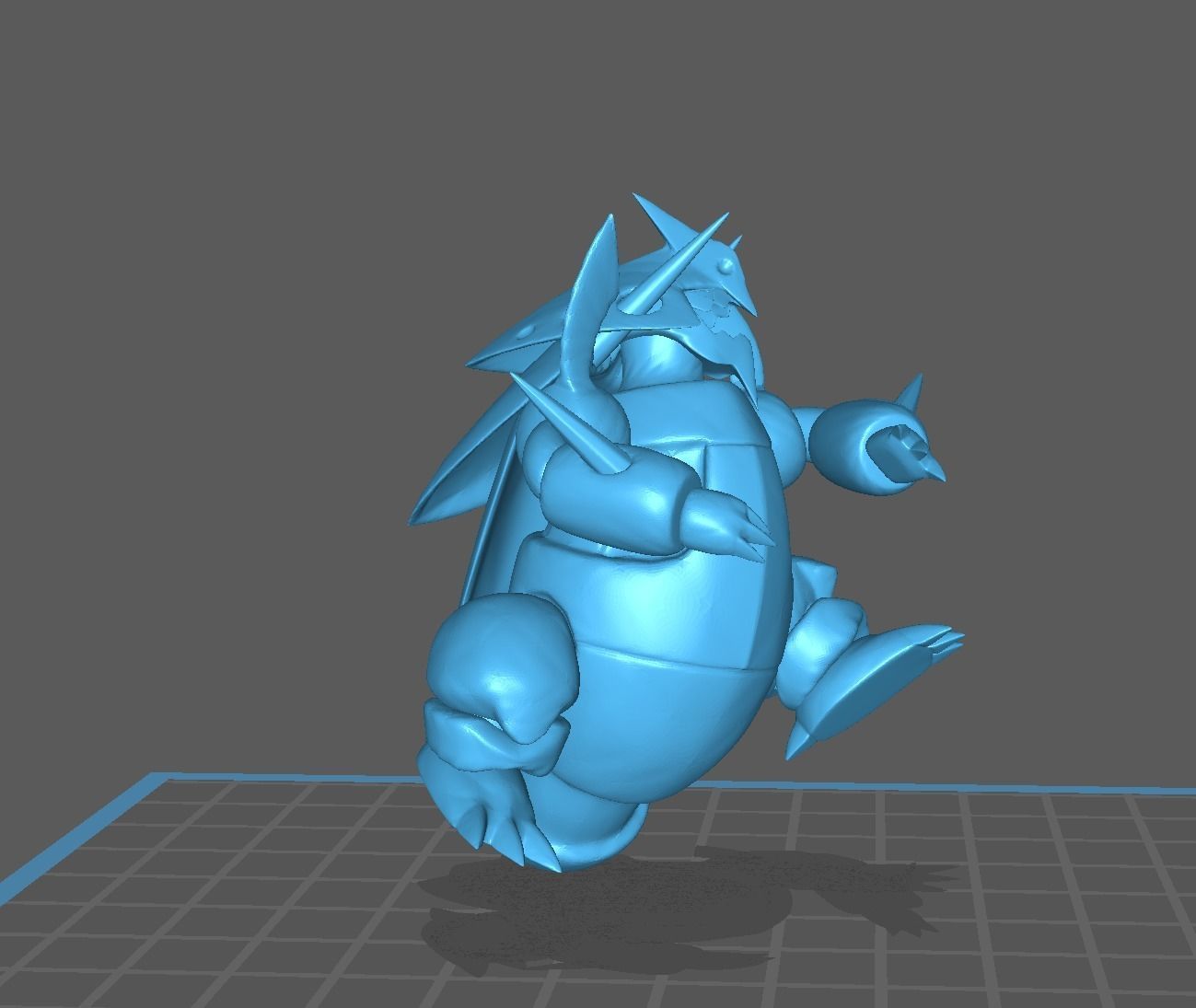 Mega Aggron pokemon 3D print model 3D print model_12