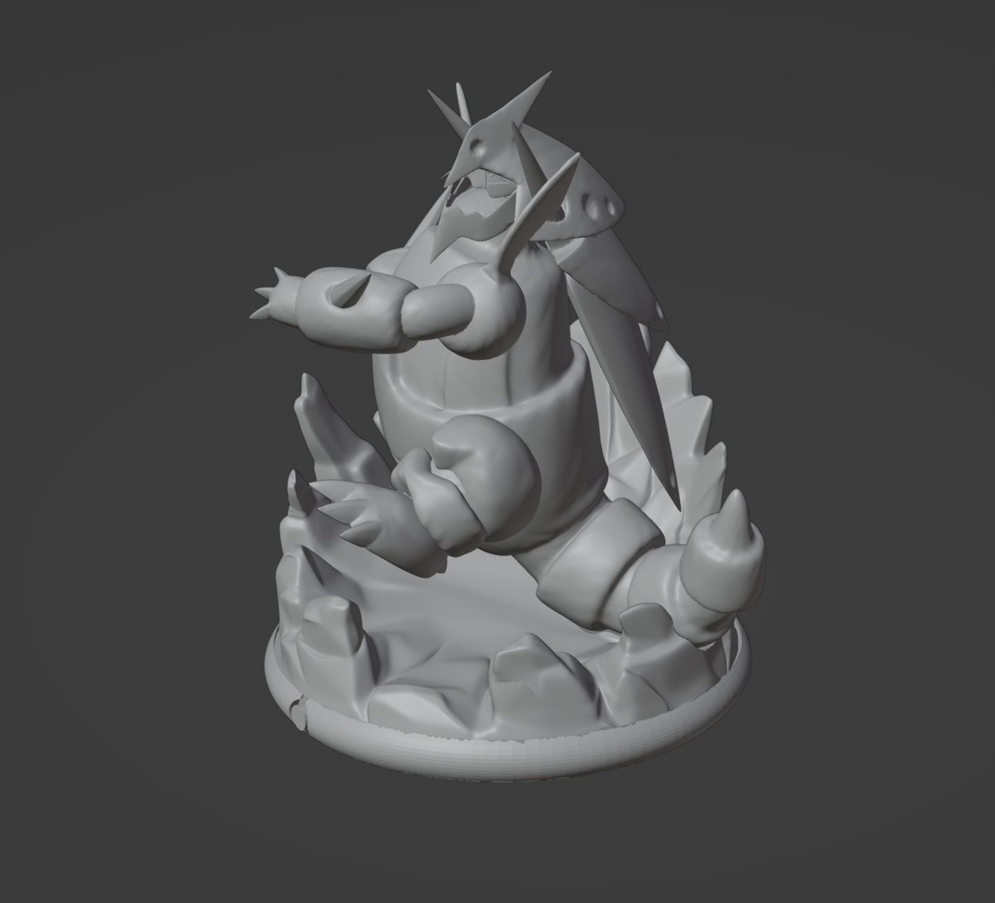Mega Aggron pokemon 3D print model 3D print model_5