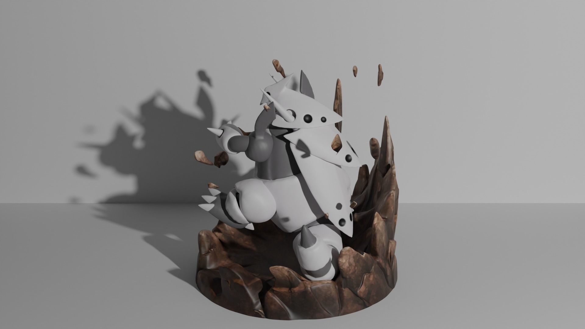 Mega Aggron pokemon 3D print model 3D print model_2