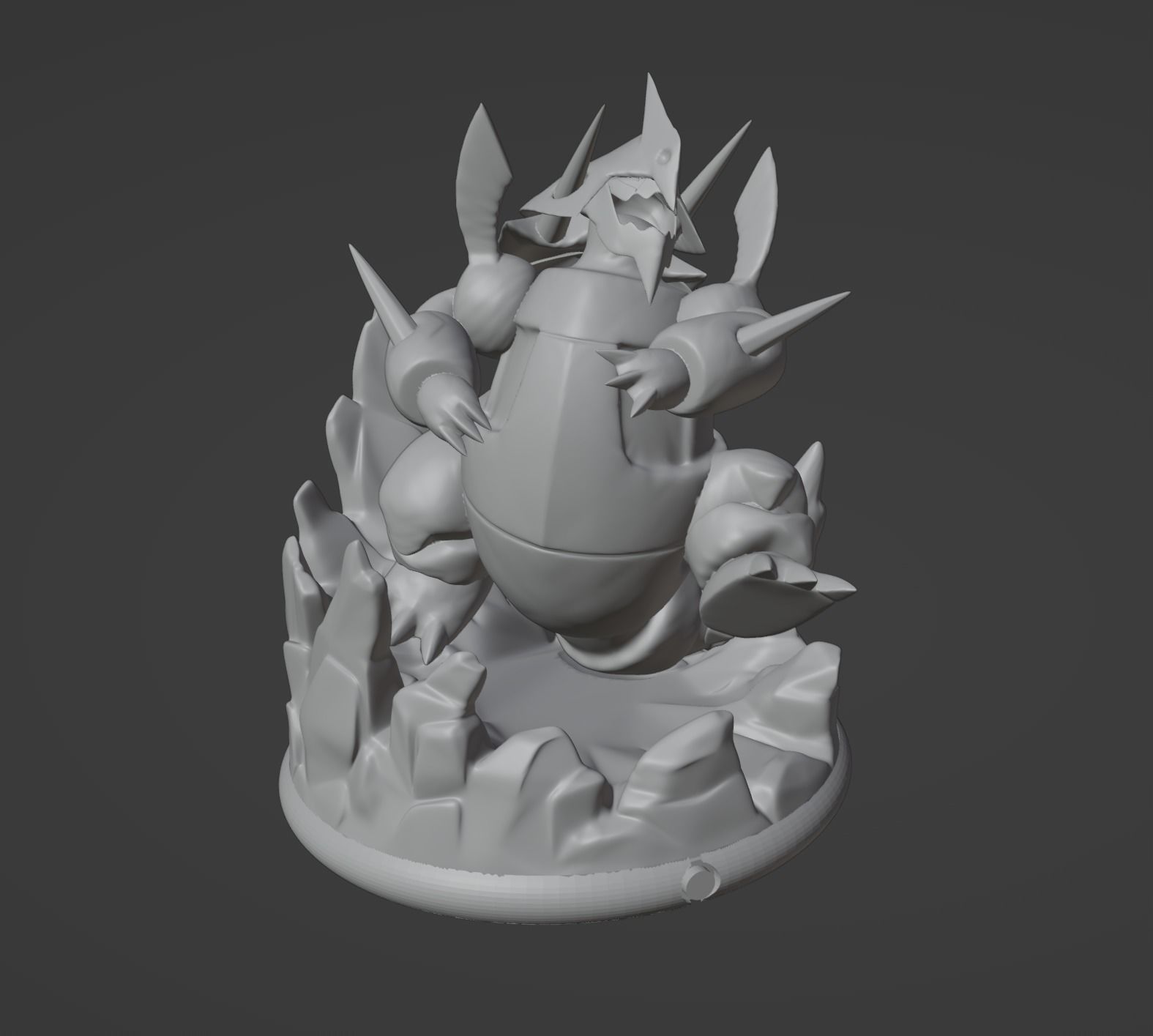 Mega Aggron pokemon 3D print model 3D print model_4
