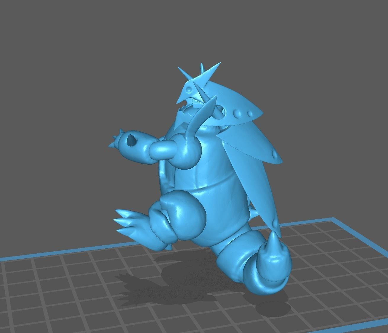 Mega Aggron pokemon 3D print model 3D print model_10