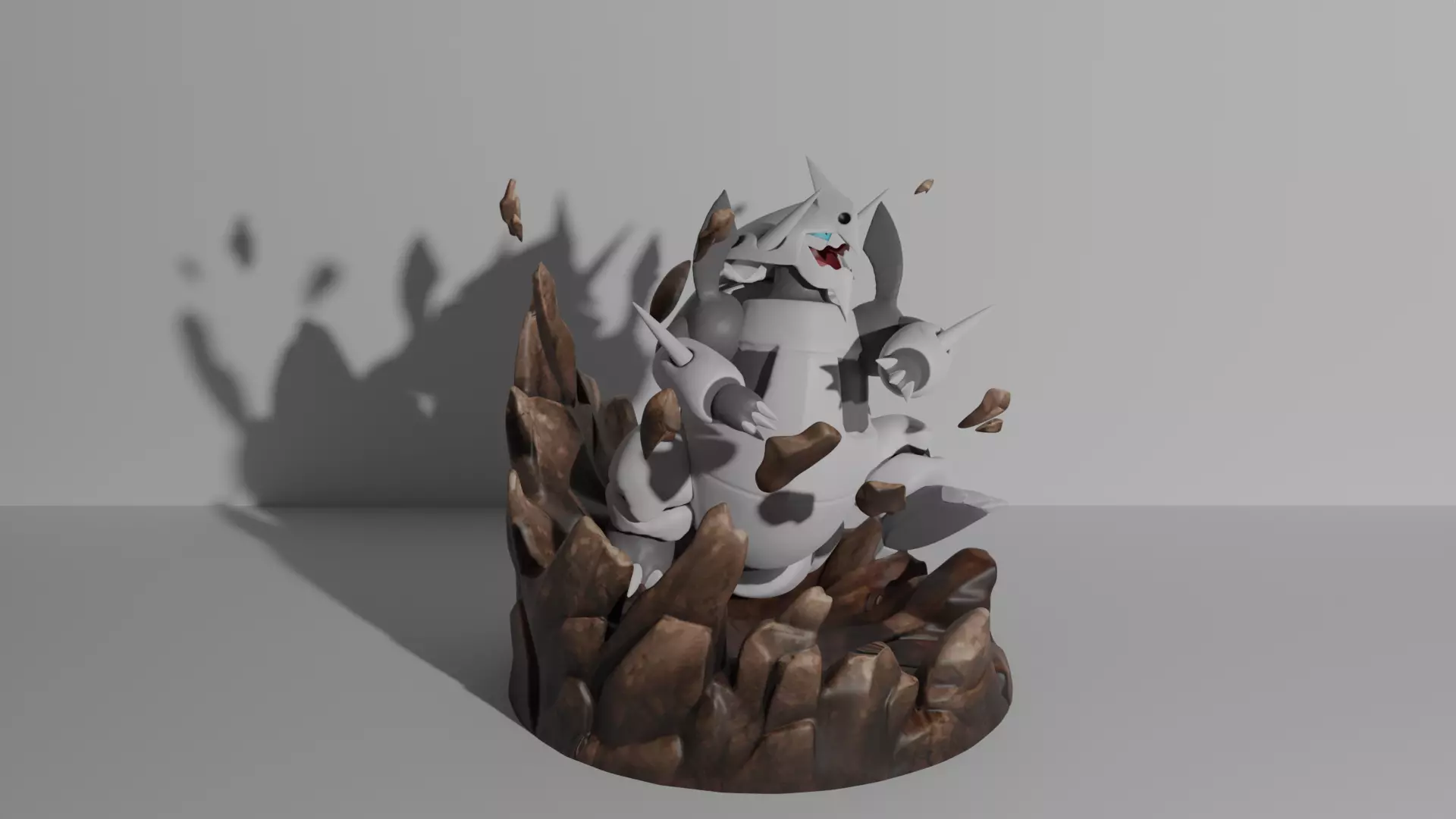 Mega Aggron pokemon 3D print model 3D print model_0