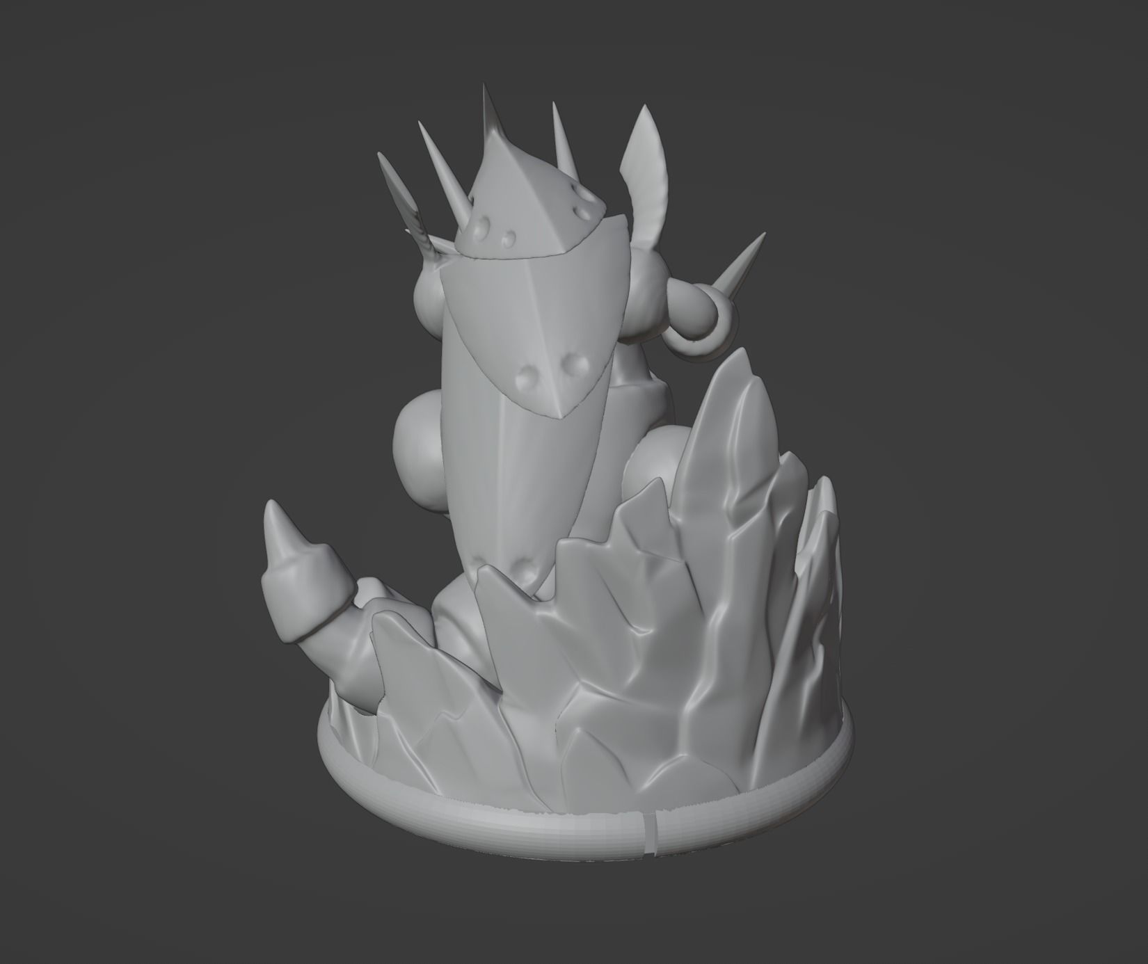 Mega Aggron pokemon 3D print model 3D print model_6