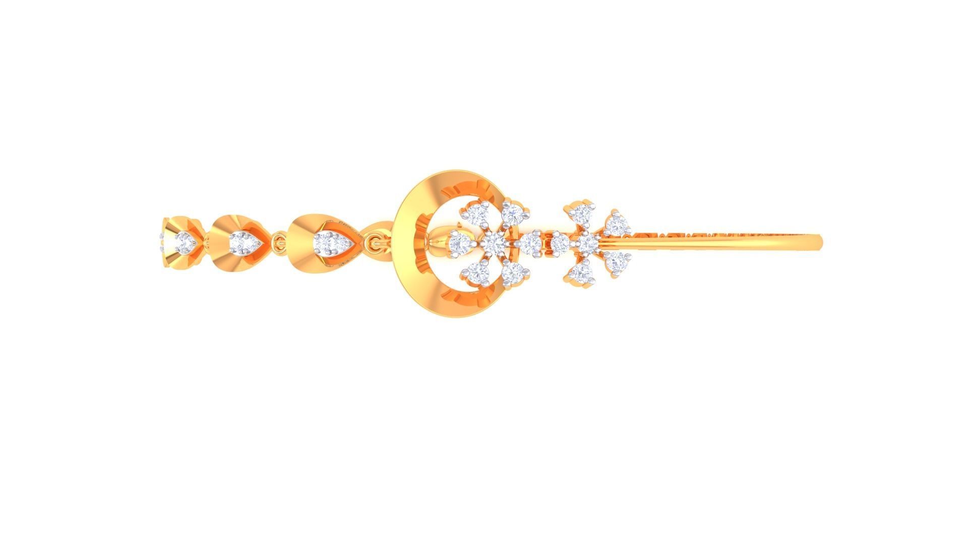 Women Bangle 3dm STL OBJ FBX Renders details 3D print model_3