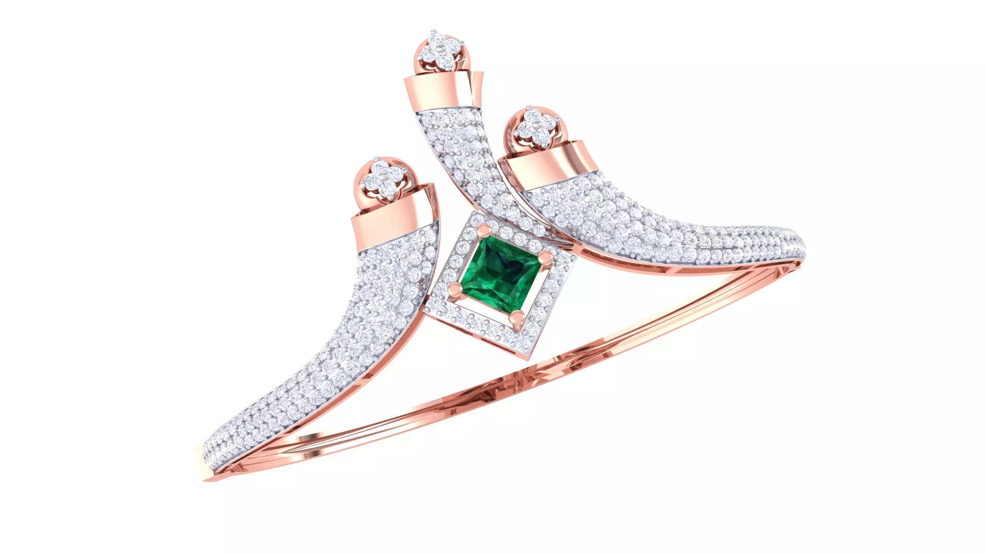 Women Bangle 3dm STL OBJ FBX Renders details 3D print model_0