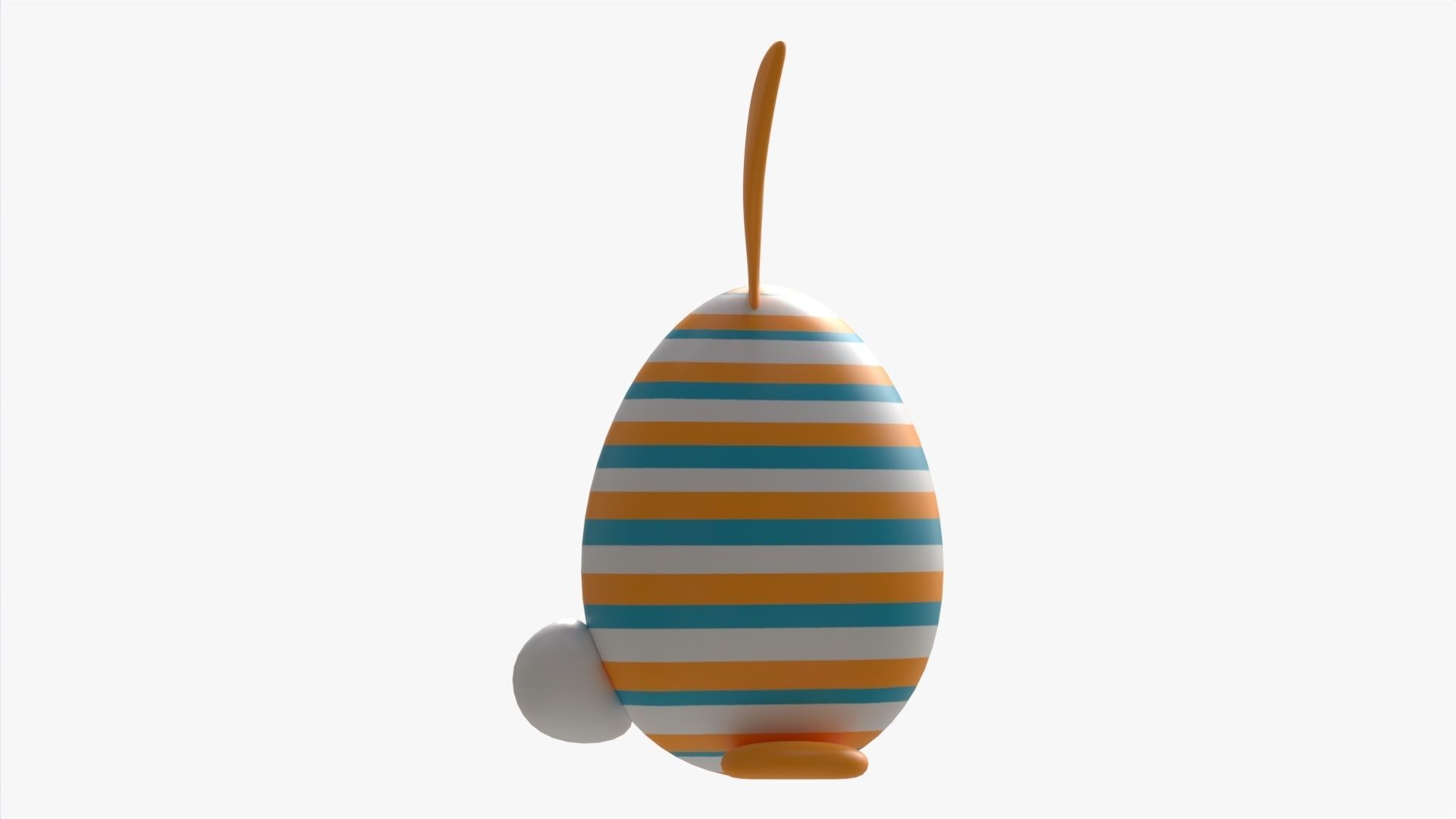 Easter Egg  Rabbit-like Decorated 3D model_4