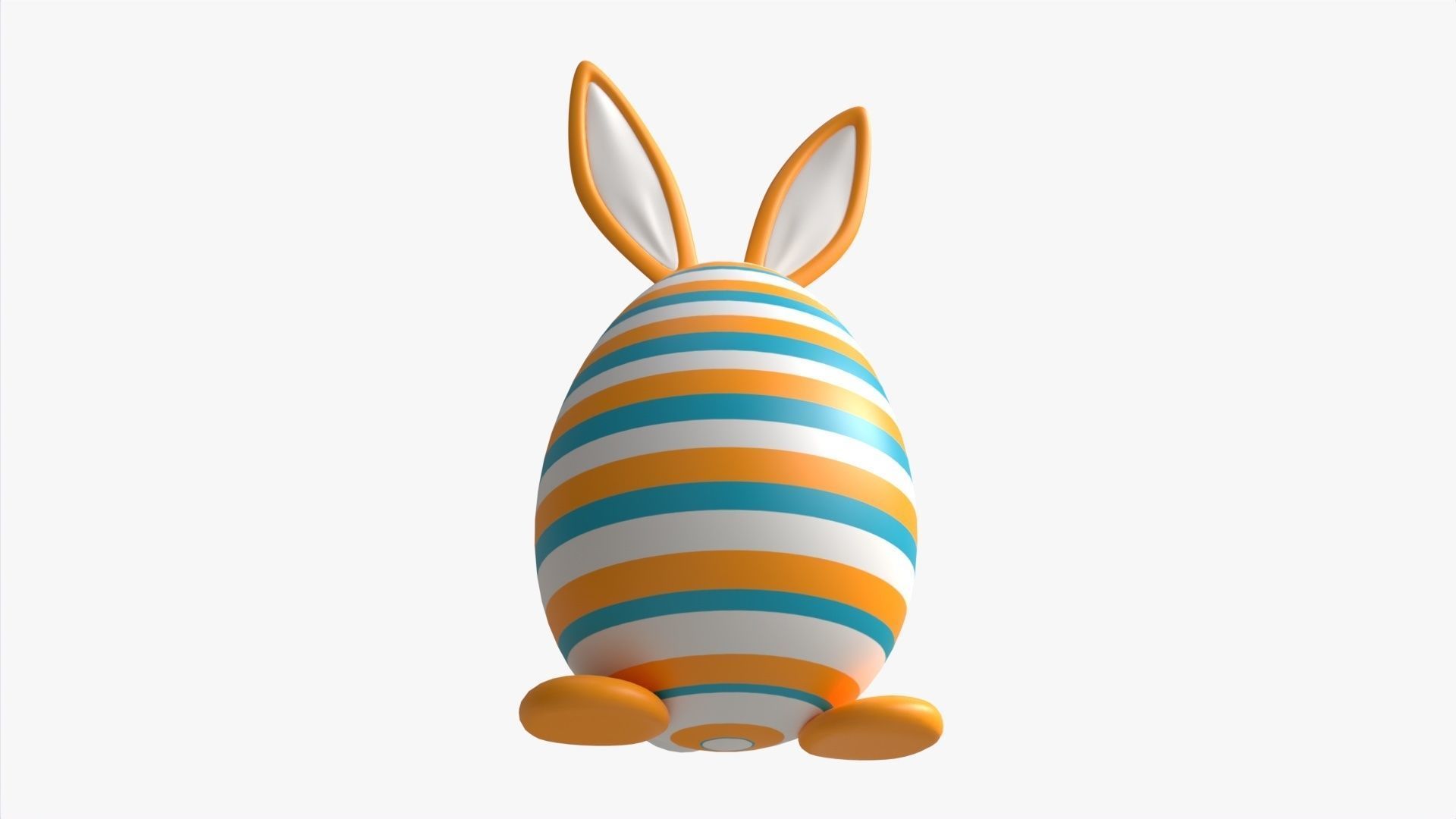 Easter Egg  Rabbit-like Decorated 3D model_3