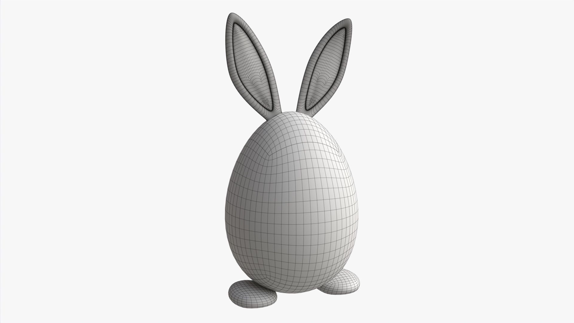 Easter Egg  Rabbit-like Decorated 3D model_5