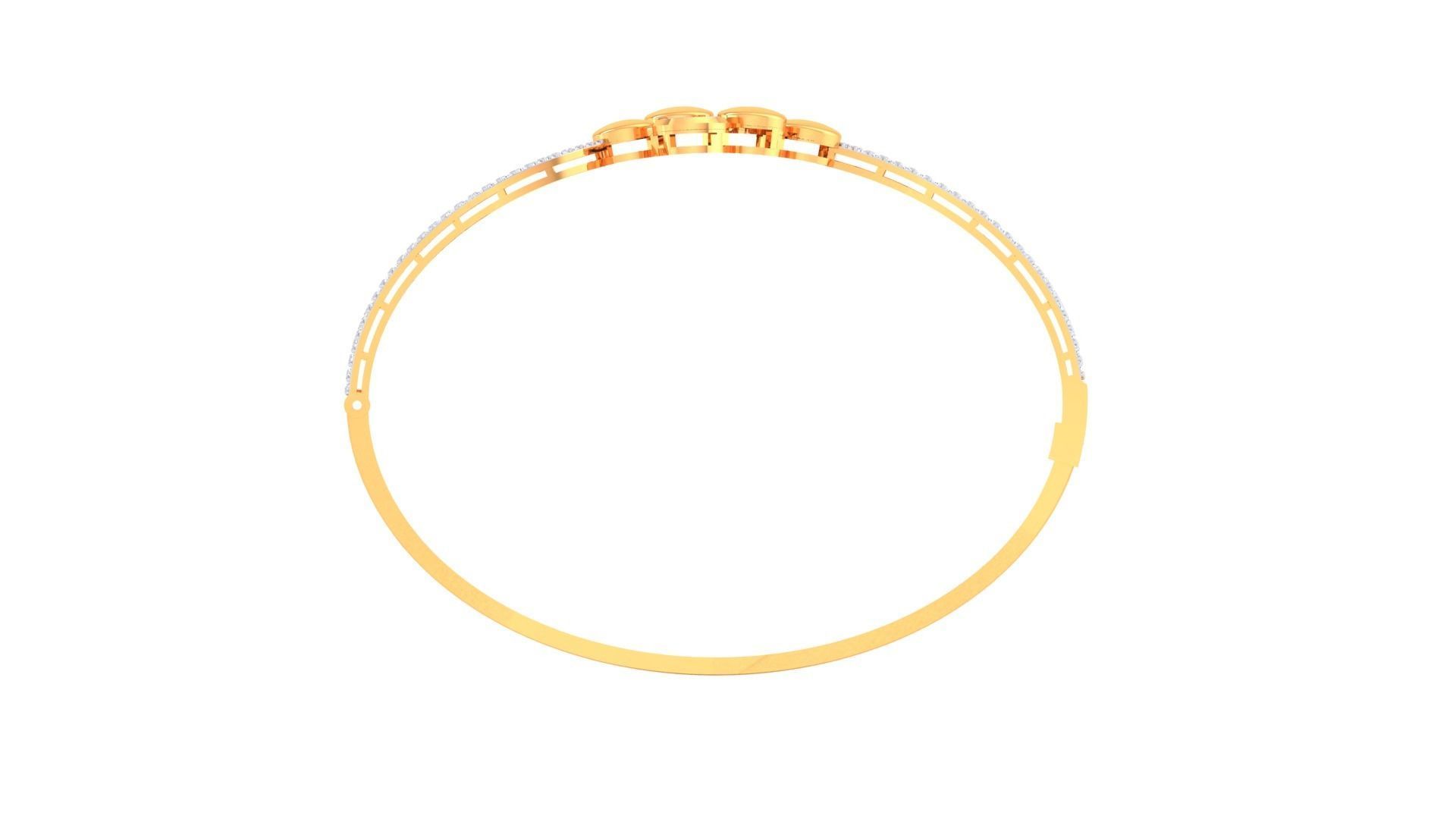 Women Bangle 3dm STL OBJ FBX Renders details 3D print model_4