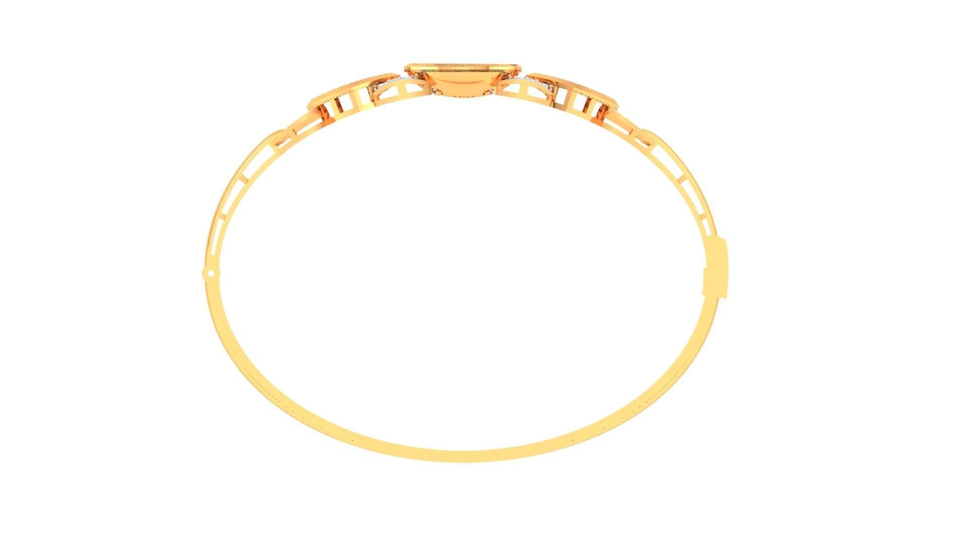 Women Bangle 3dm STL OBJ FBX Renders details 3D print model_4