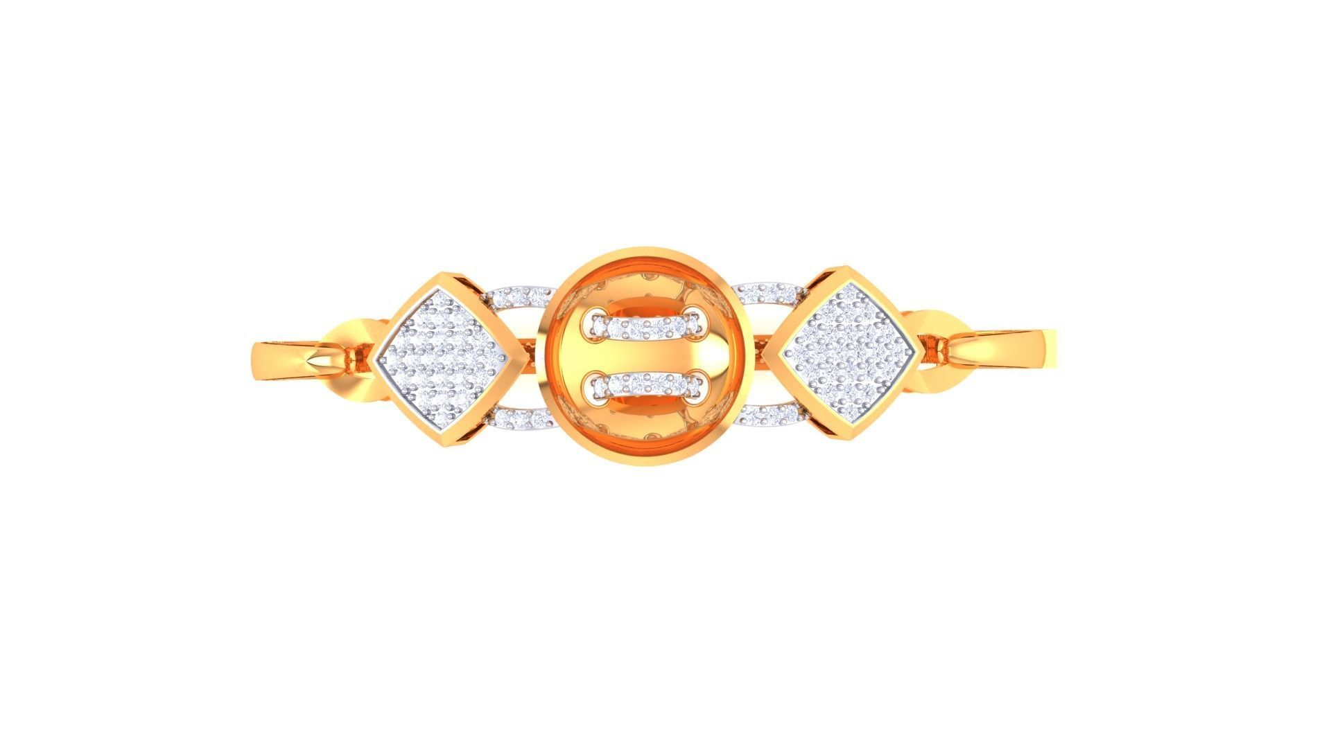 Women Bangle 3dm STL OBJ FBX Renders details 3D print model_3