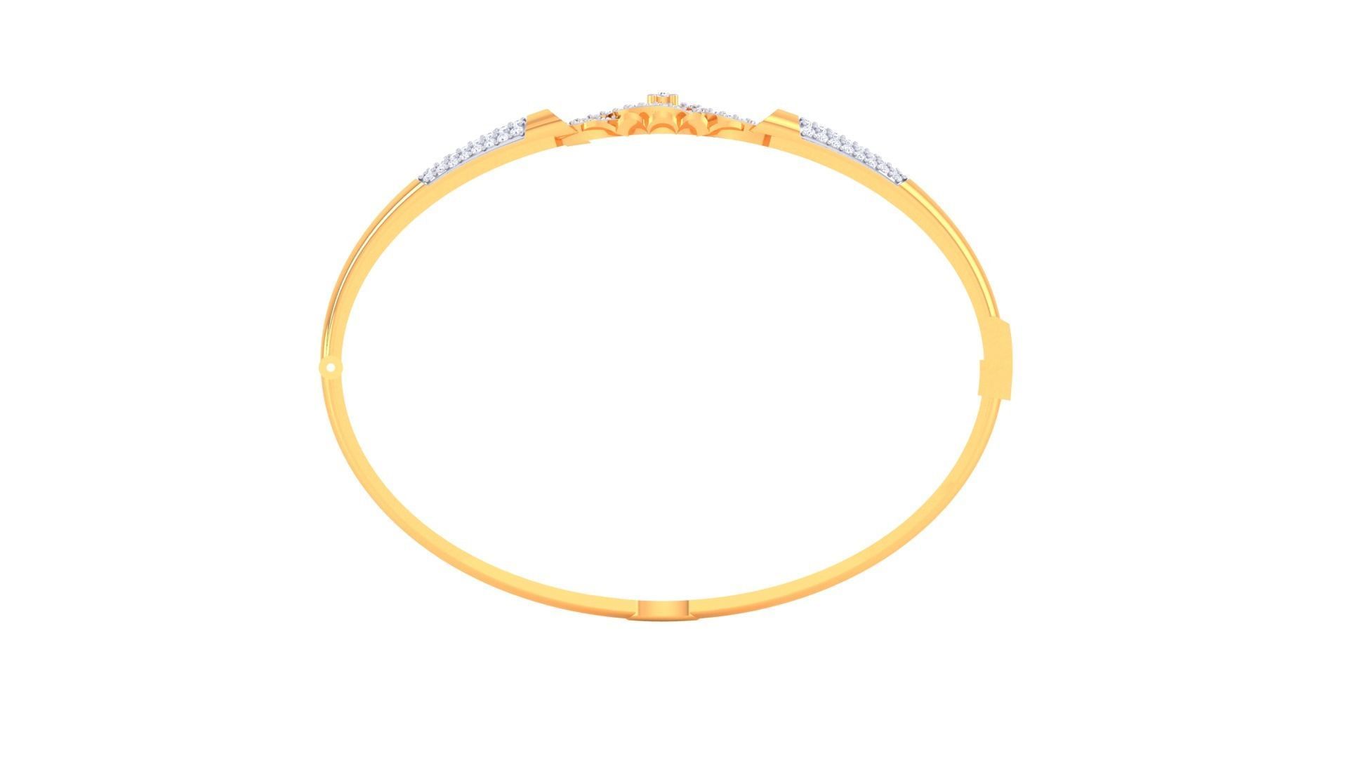 Women Bangle 3dm STL OBJ FBX Renders details 3D print model_4