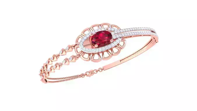 Women Bangle 3dm STL OBJ FBX Renders details 3D print model