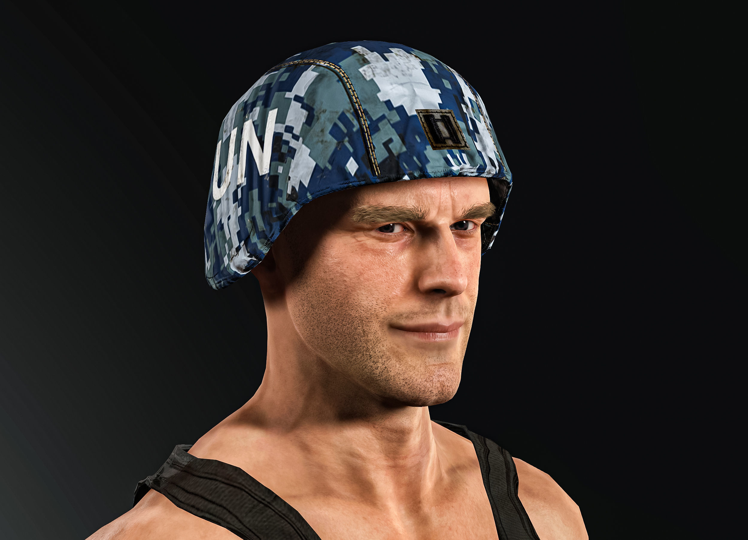 High Quality Realistic Soldier Navy 04 Low-poly 3D model_10