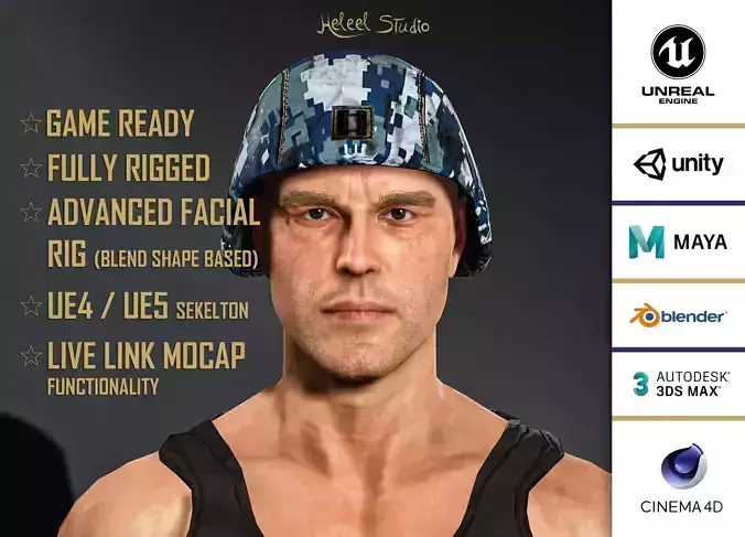 High Quality Realistic Soldier Navy 04