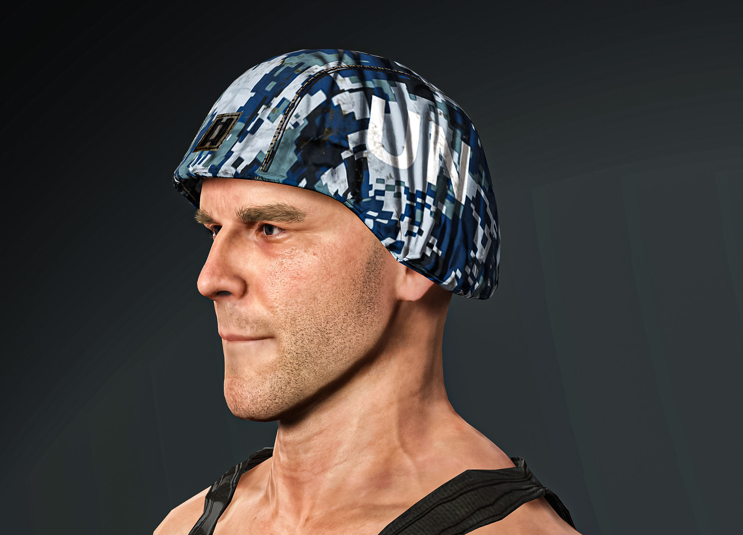 High Quality Realistic Soldier Navy 04 Low-poly 3D model_11