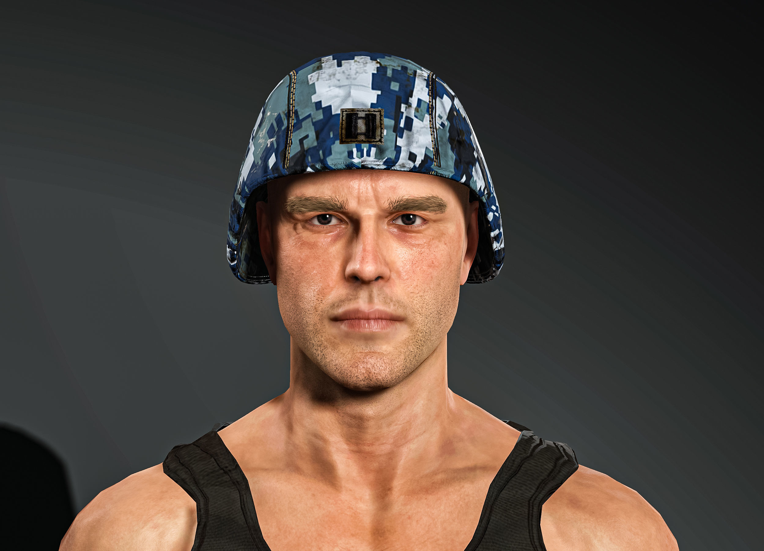 High Quality Realistic Soldier Navy 04 Low-poly 3D model_7