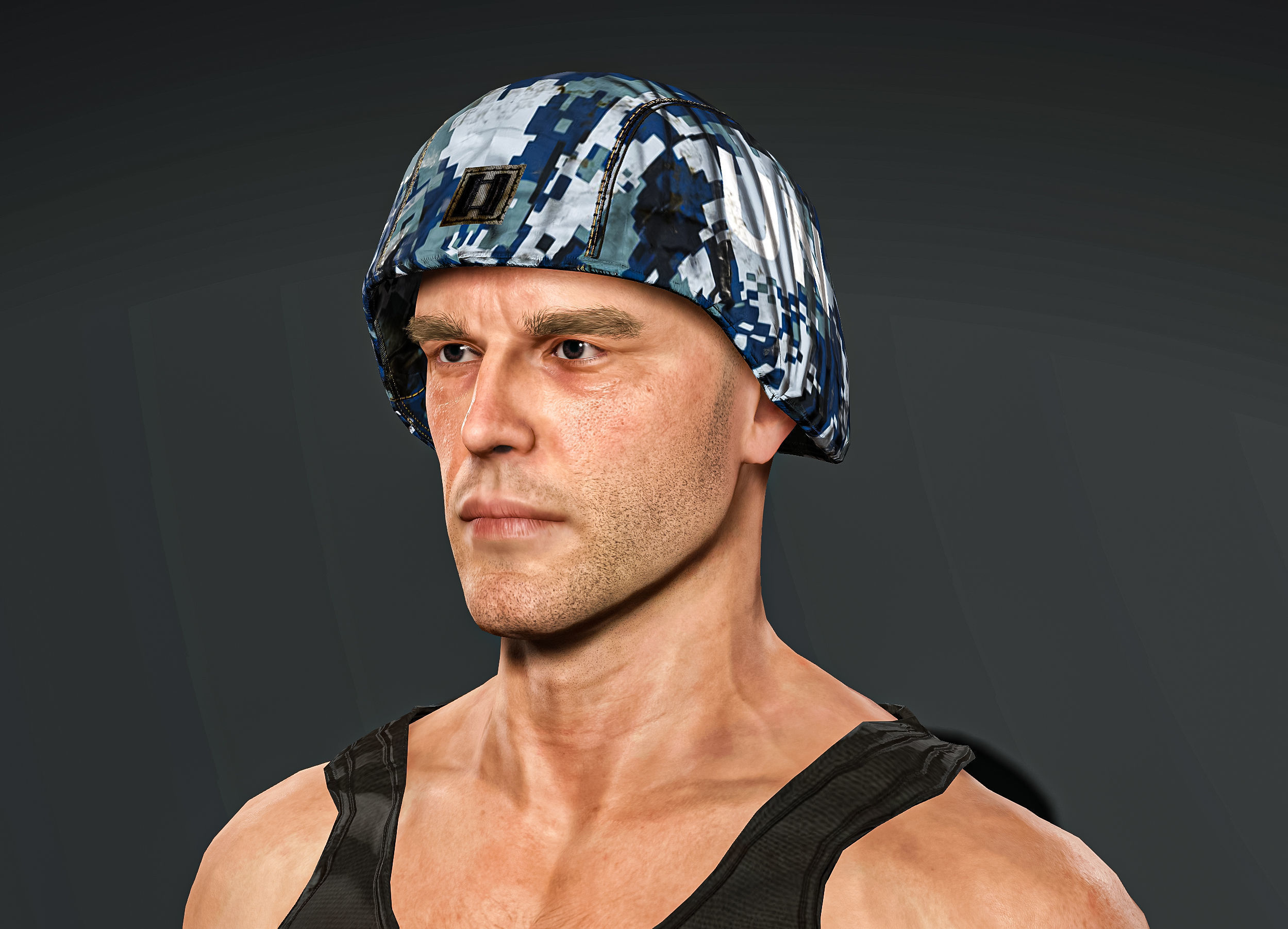 High Quality Realistic Soldier Navy 04 Low-poly 3D model_8