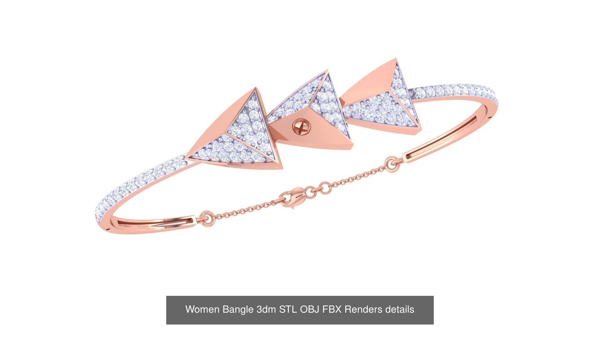 128 Women Bangle 3dm STL OBJ FBX Renders details Collection _26