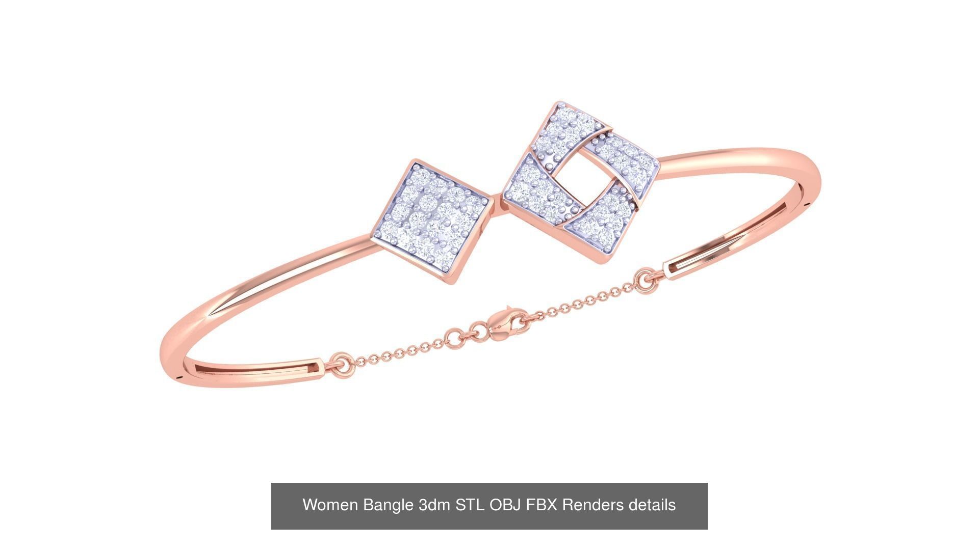 128 Women Bangle 3dm STL OBJ FBX Renders details Collection _27