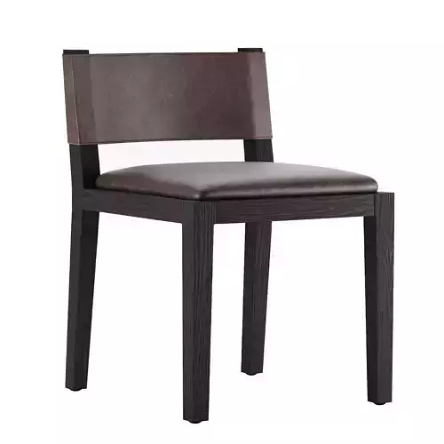  Saddle Leather Dining Side Chair