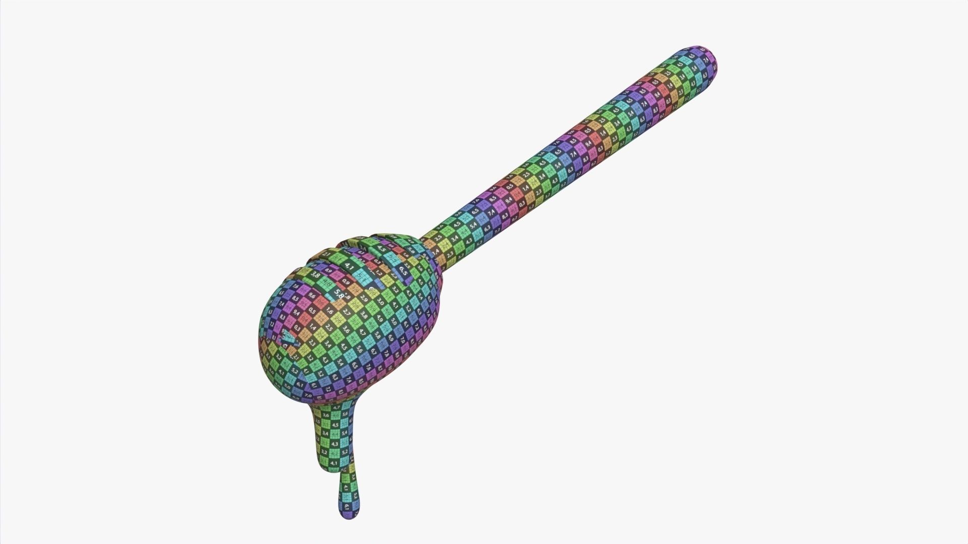 Honey Spoon Dripper with Honey 3D model_6
