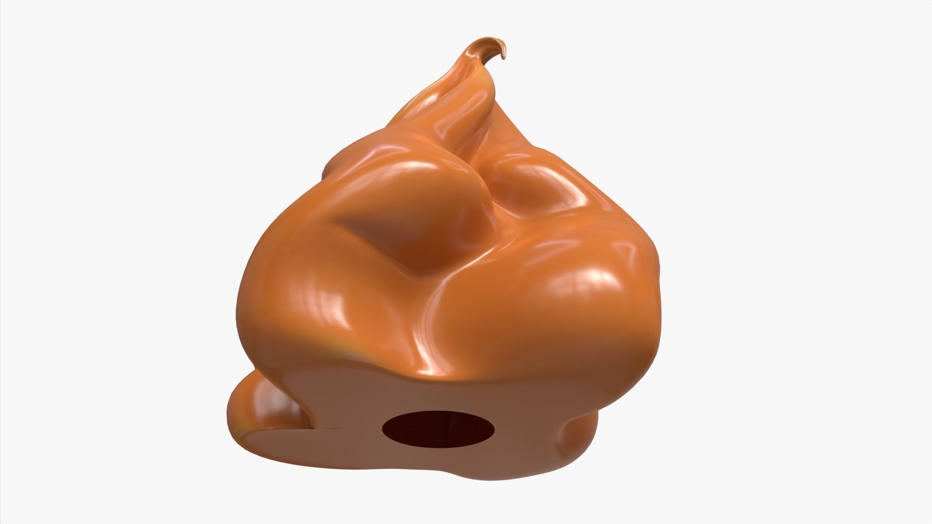 Melted Creme Caramel 04 3D model_3