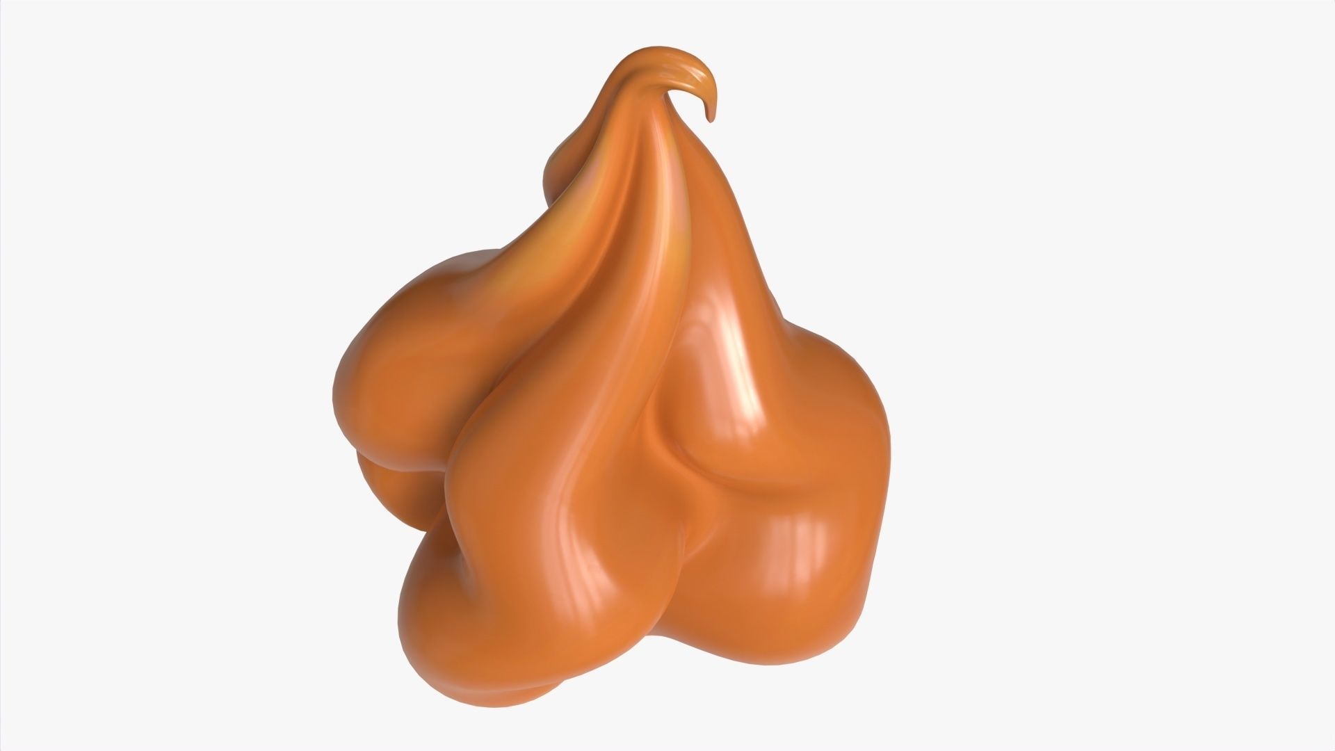 Melted Creme Caramel 04 3D model_2