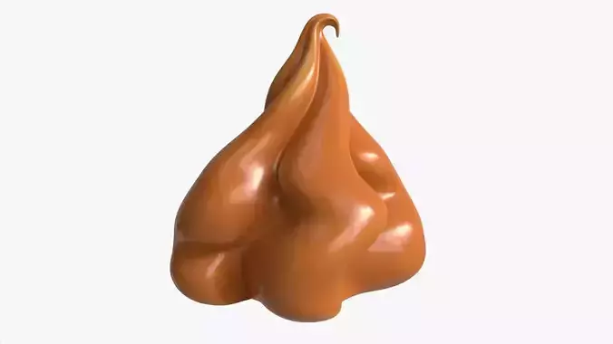 Melted Creme Caramel 04 3D model