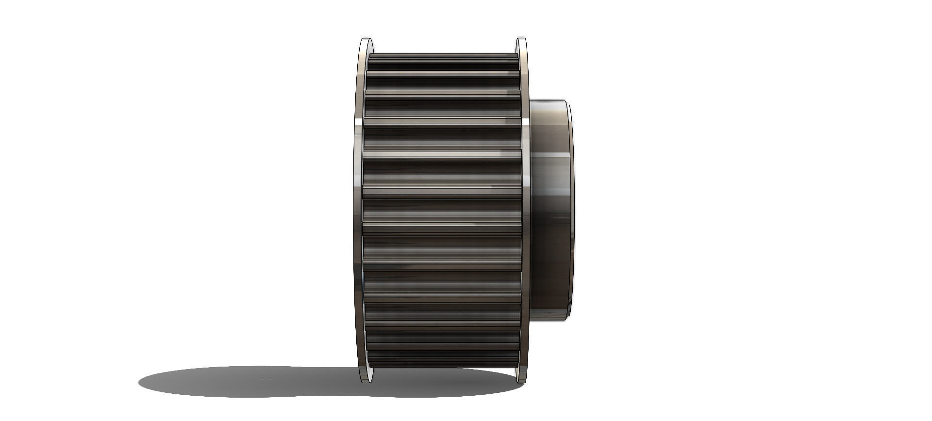 Polia Sincronizadora Synchronizing Pulley Schneider 28 5M 15 3D model_8
