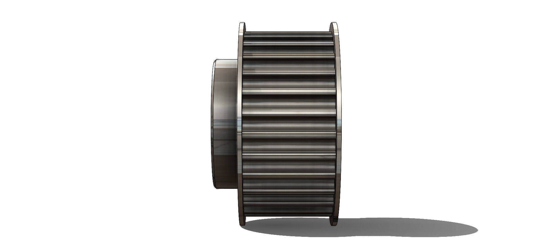 Polia Sincronizadora Synchronizing Pulley Schneider 28 5M 15 3D model_12