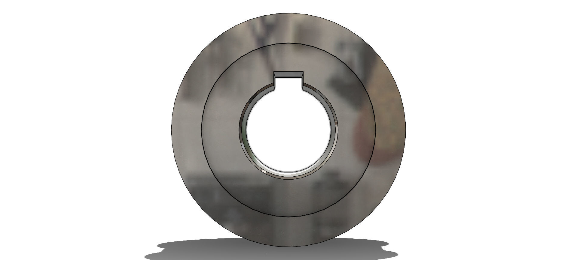 Polia Sincronizadora Synchronizing Pulley Schneider 28 5M 15 3D model_6