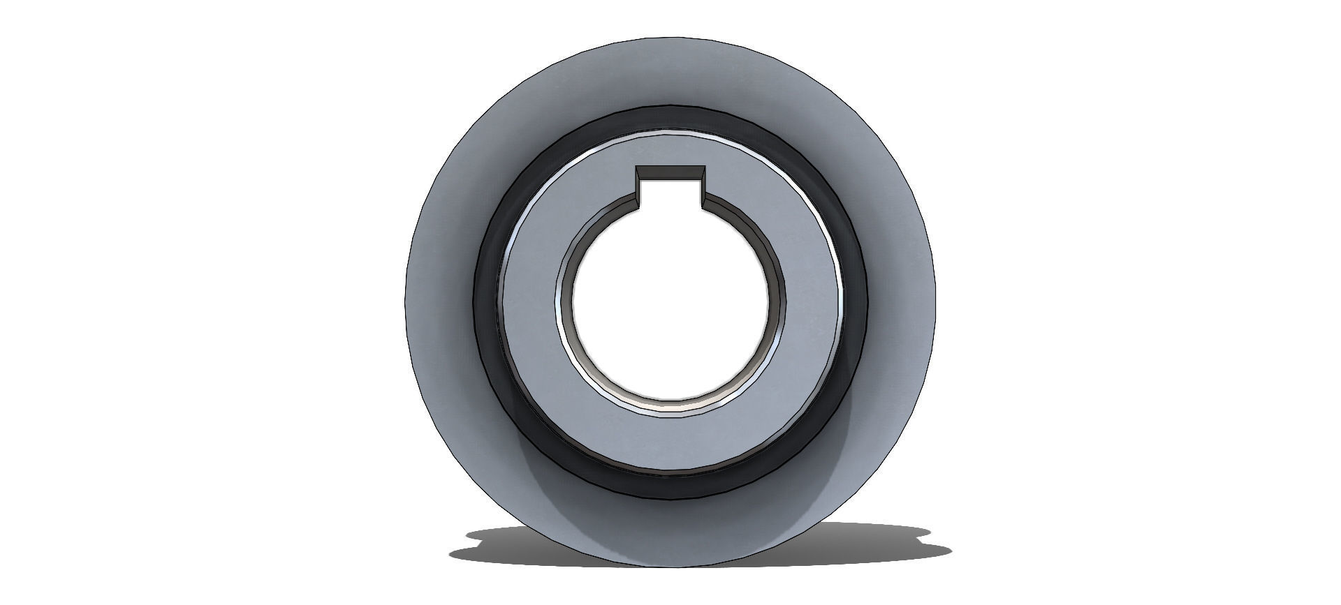 Polia Sincronizadora Synchronizing Pulley Schneider 28 5M 15 3D model_24