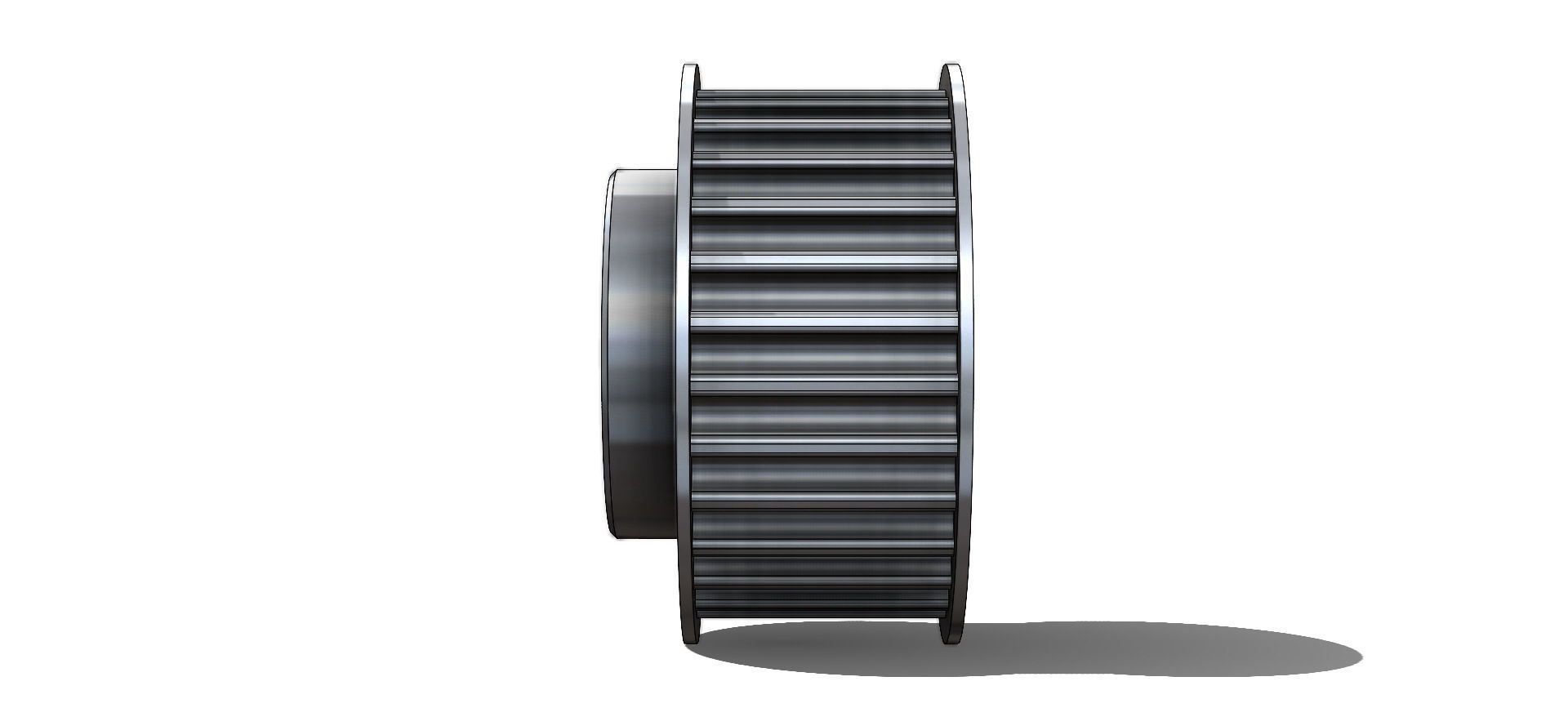 Polia Sincronizadora Synchronizing Pulley Schneider 28 5M 15 3D model_26