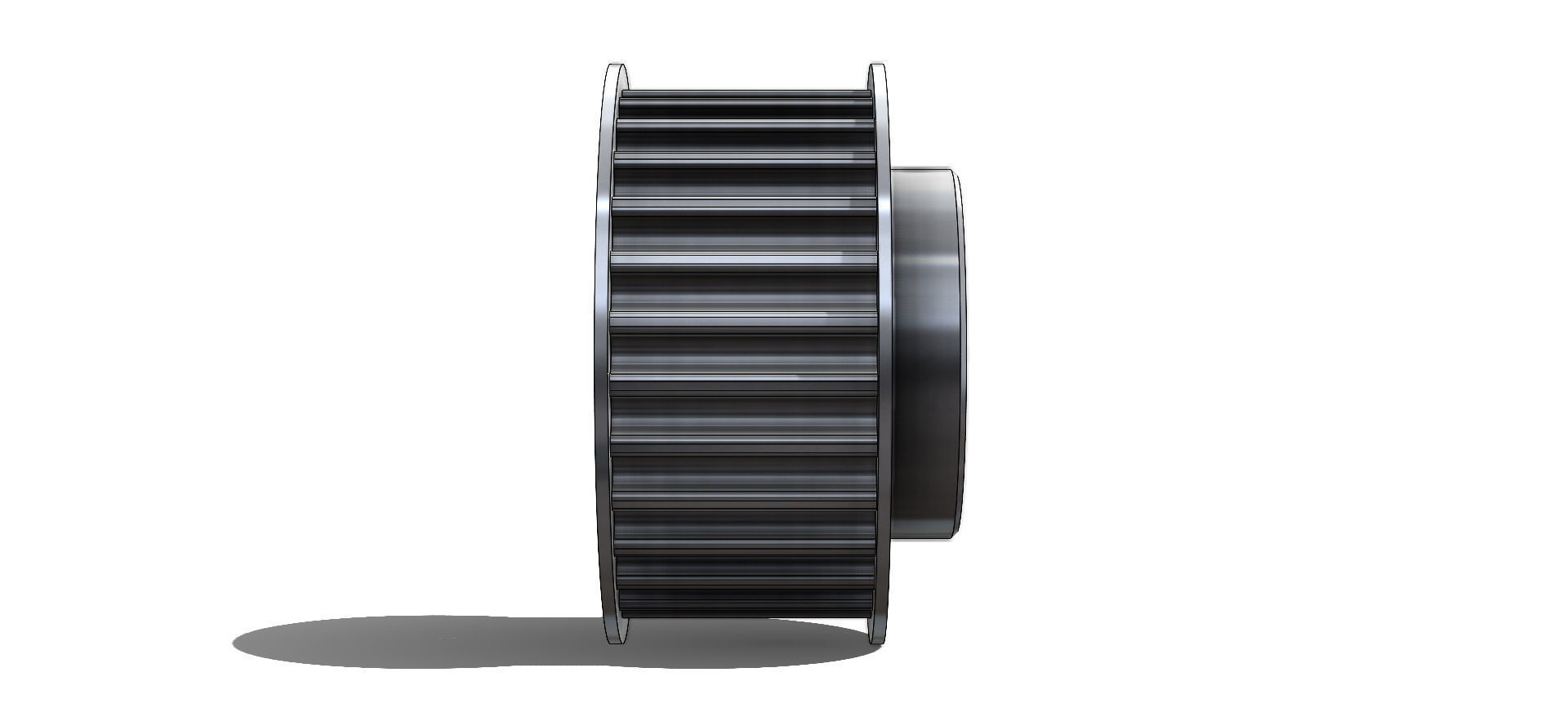 Polia Sincronizadora Synchronizing Pulley Schneider 28 5M 15 3D model_22