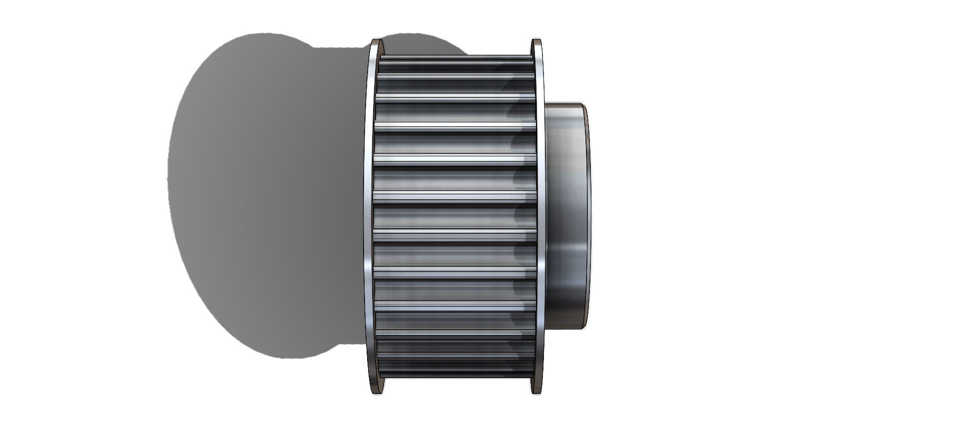 Polia Sincronizadora Synchronizing Pulley Schneider 28 5M 15 3D model_16