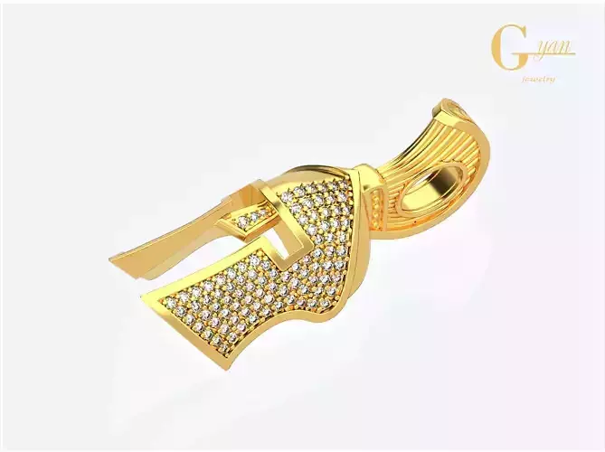 spartan pendant with stones male pendant